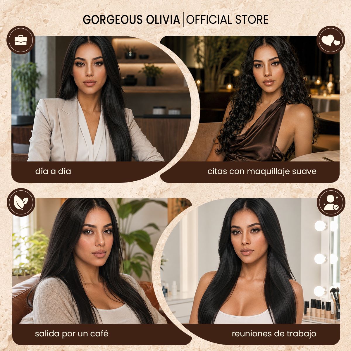 Soft Cocoa-Oat brown lash clusters for everyday makeup and natural beauty