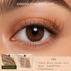 Brown self-adhesive false eyelashes