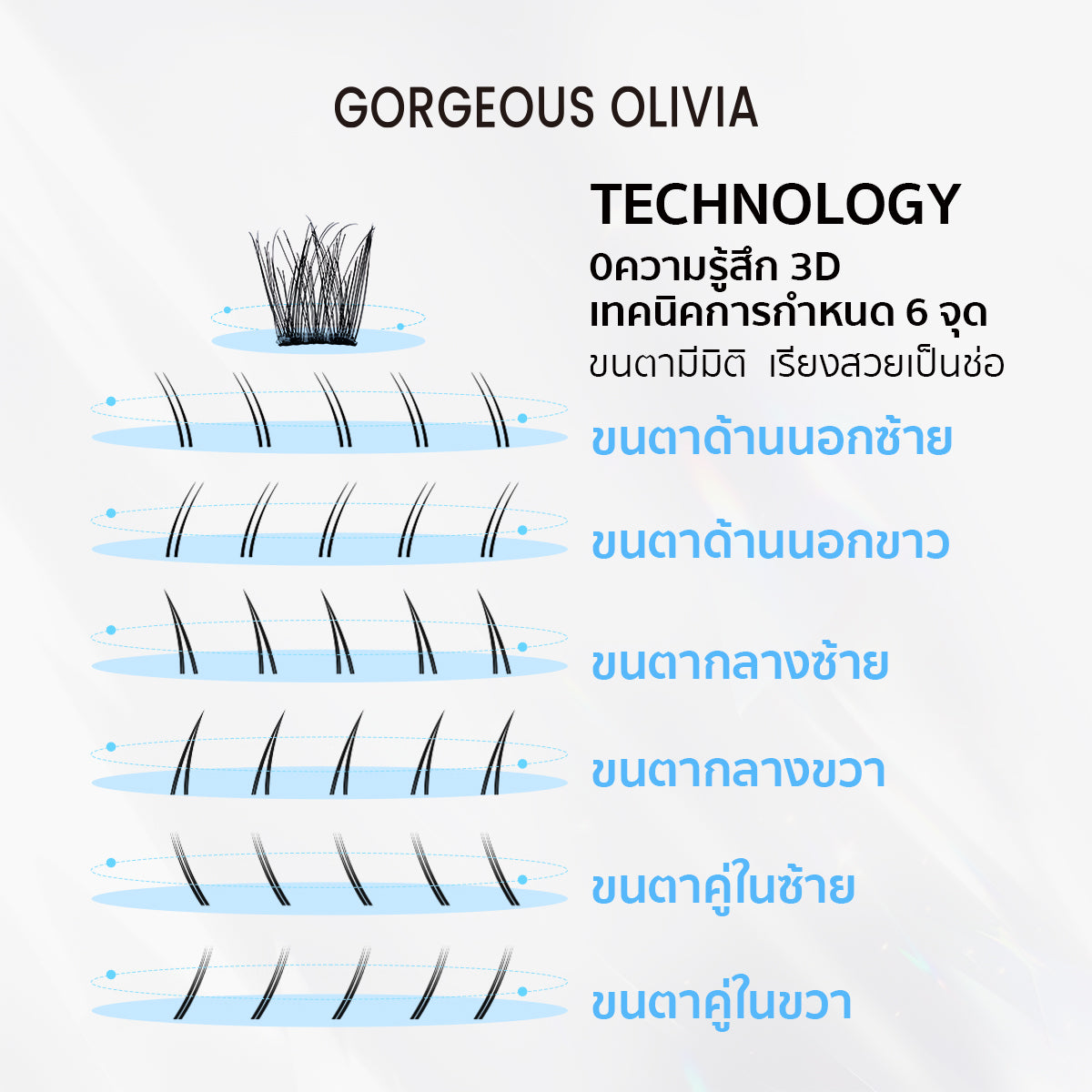 PRESSNGLOW 3D พริ้มสตาร์  3D Prim Star Glue-free false eyelashes gorgeousolivia GO02
