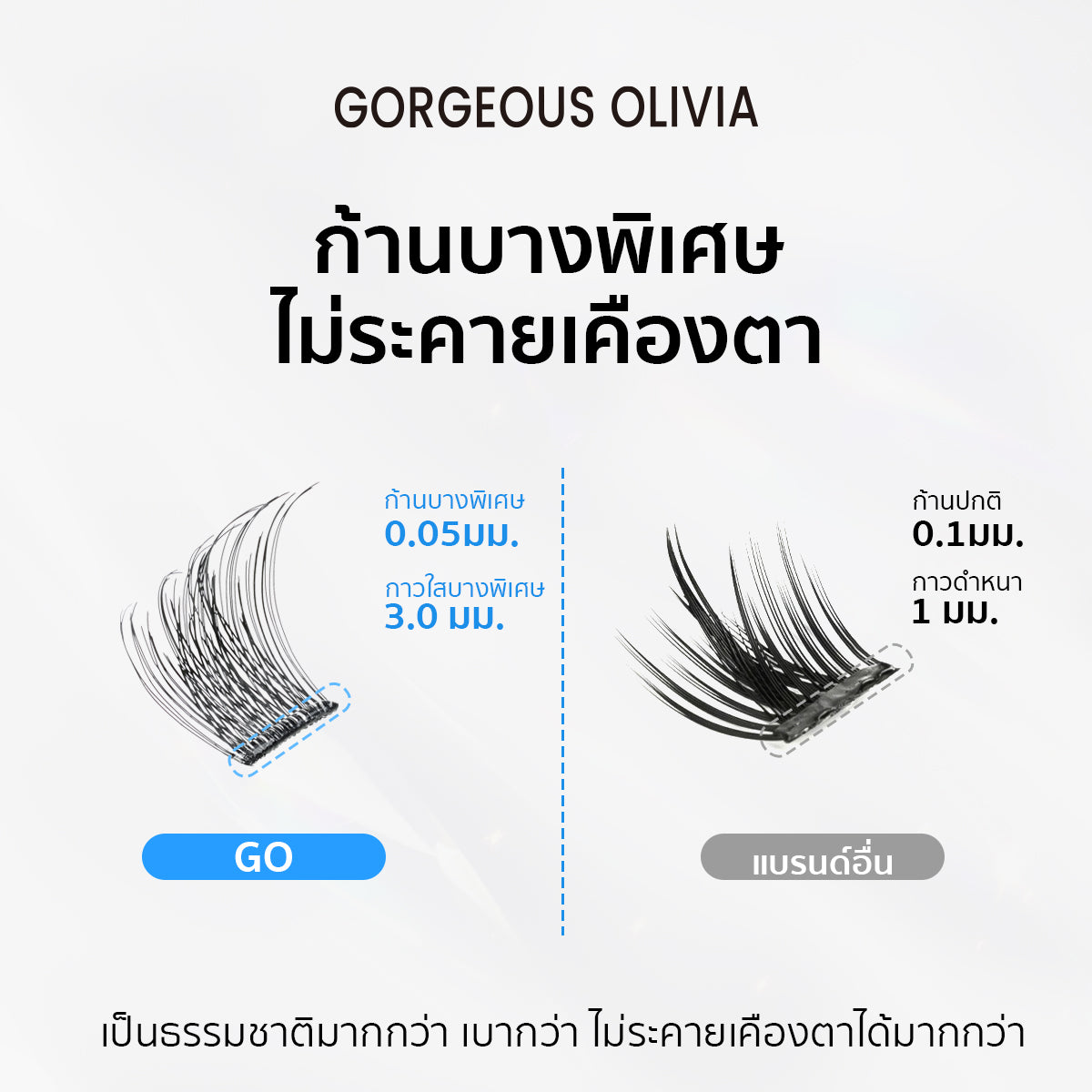 PRESSNGLOW 3D สวีทลัชเชอร์  3D Sweet Lusher false eyelashes gorgeousolivia GO01