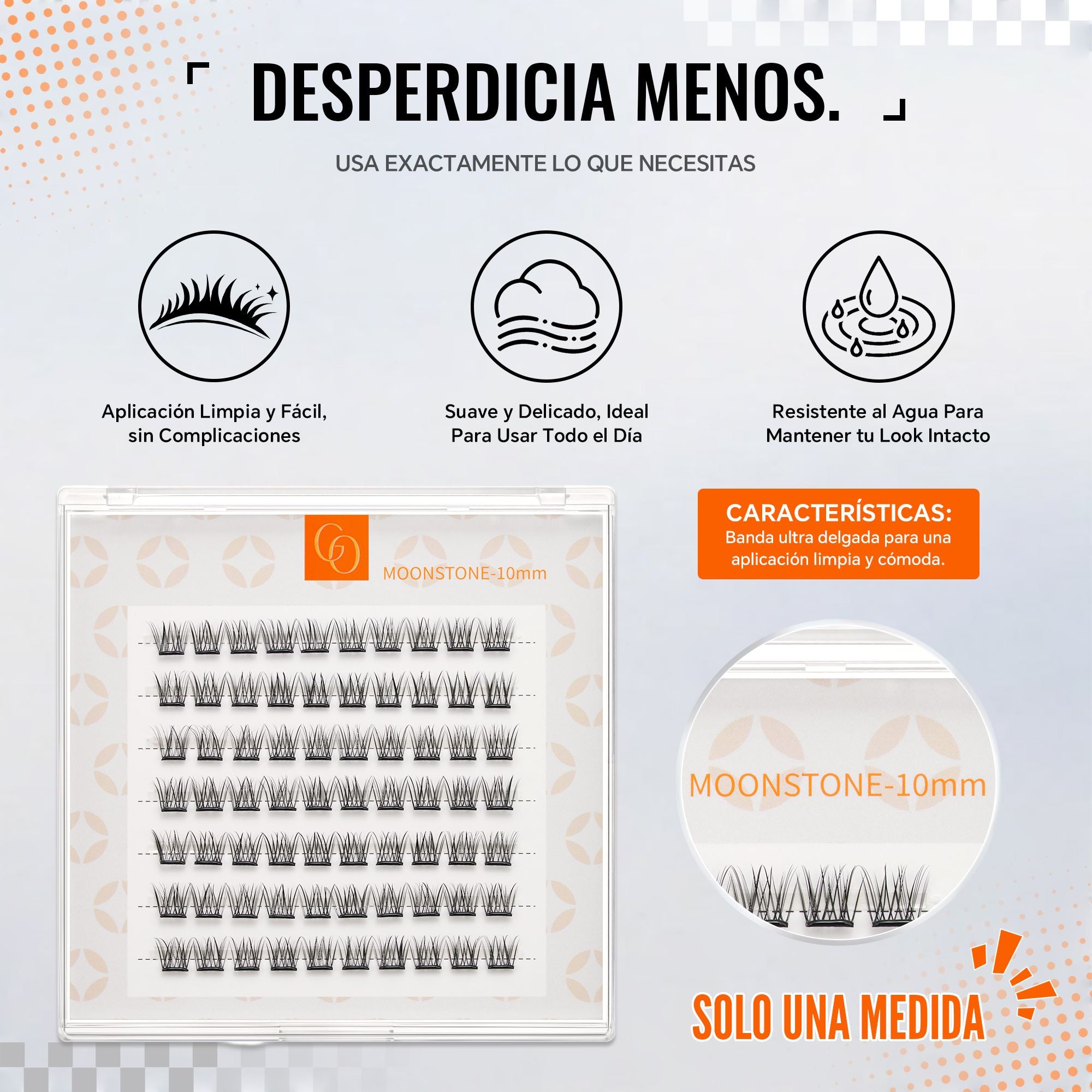 Self-Adhesive Lashes in One Size, Natural, Glue-Free and Easy for Beginners