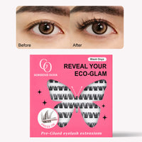 Self-Adhesive Cluster Eyelashes | Glue-Free, Easy & Natural