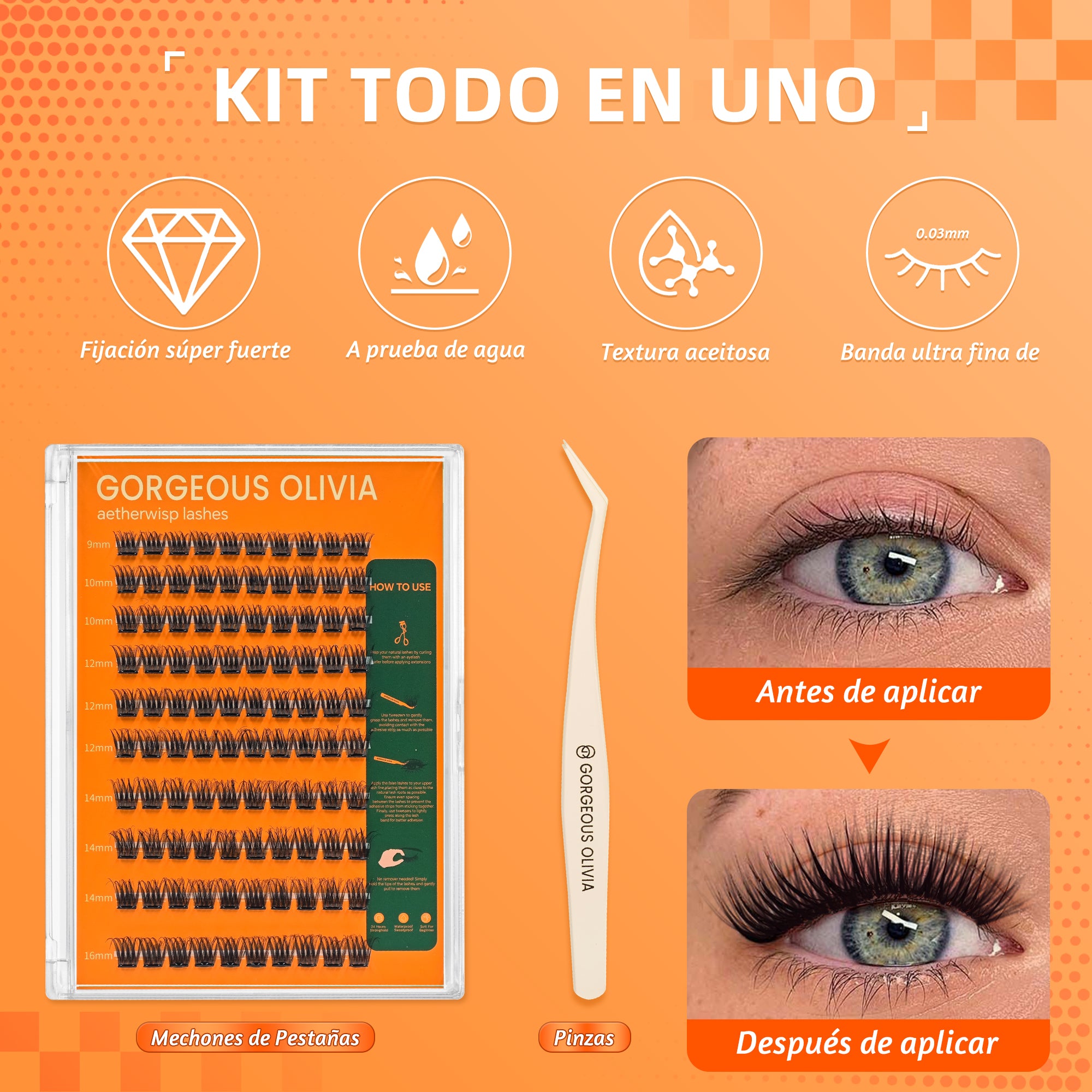 Glue-free False Eyelashes Lace_Wing-5
