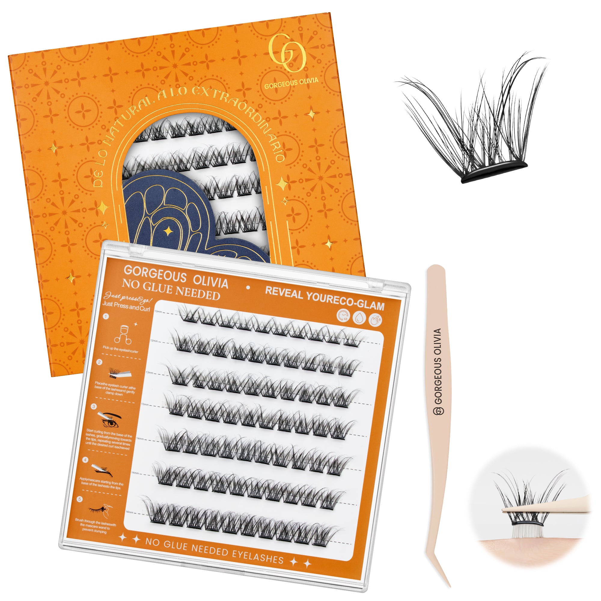 Glue-free False Eyelashes Luz_4