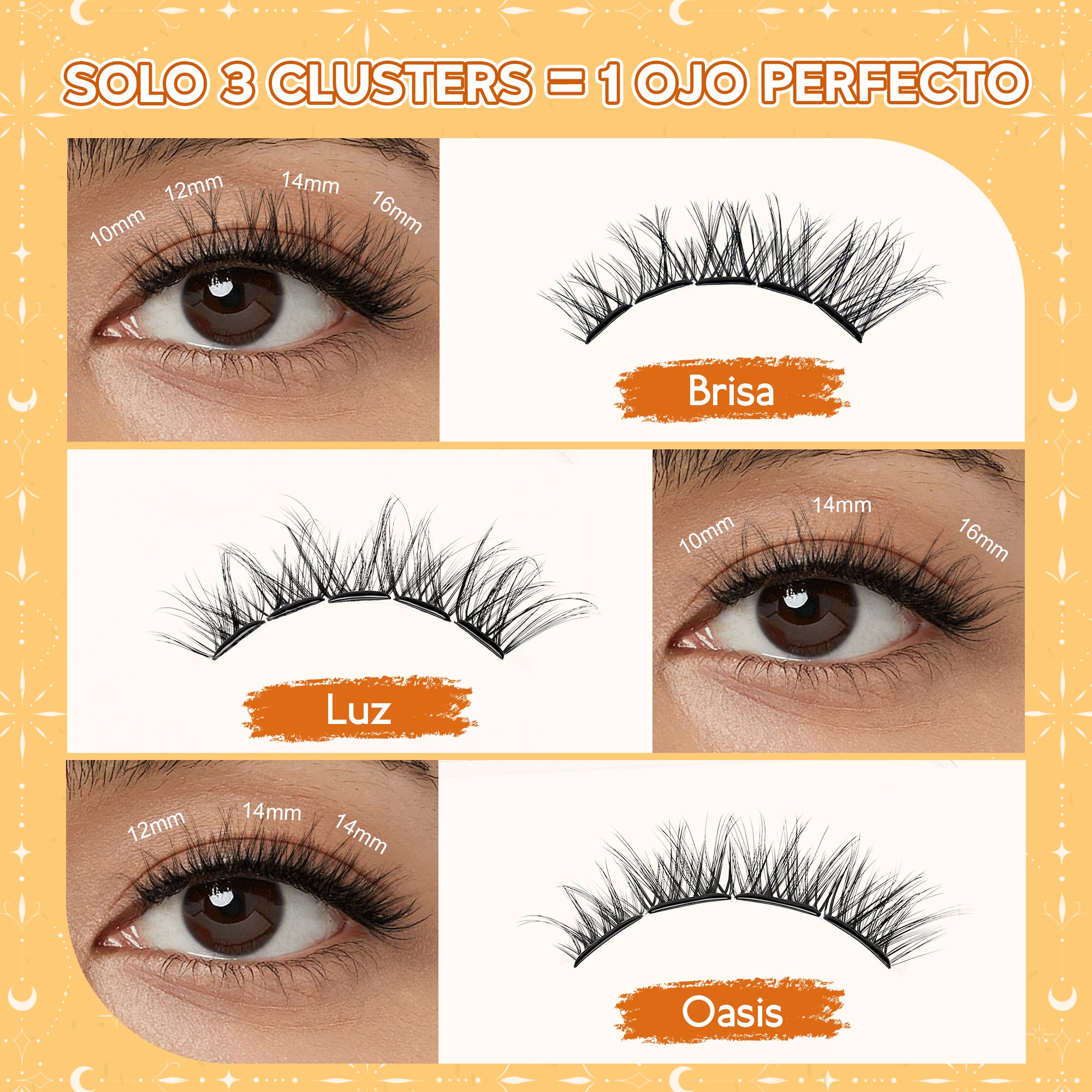 Glue-free False Eyelashes Oasis-5