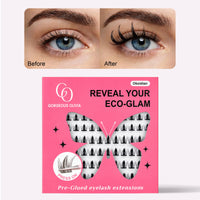 Glue-free False Eyelashes Obsidian__1