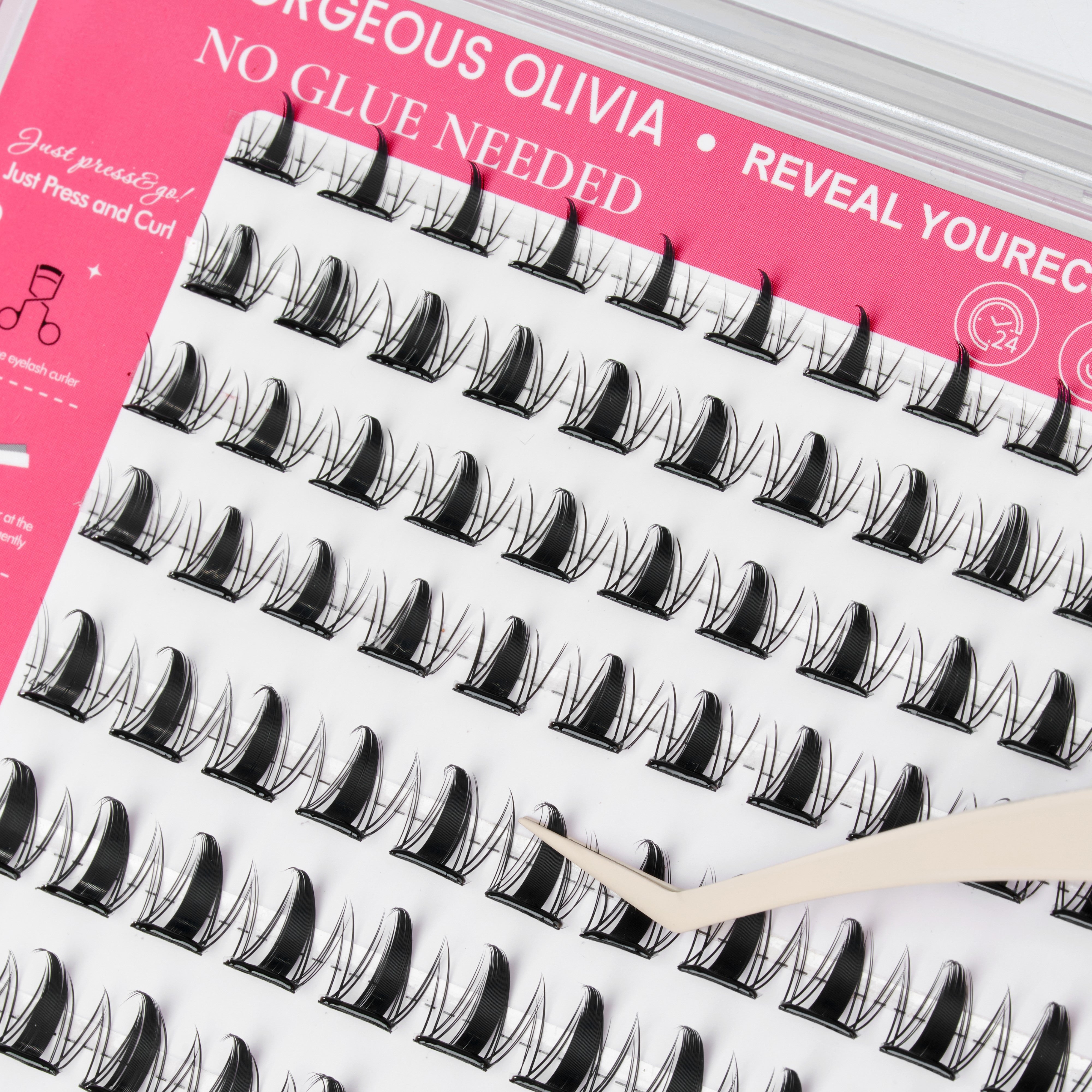 Glue-free False Eyelashes Obsidian__2