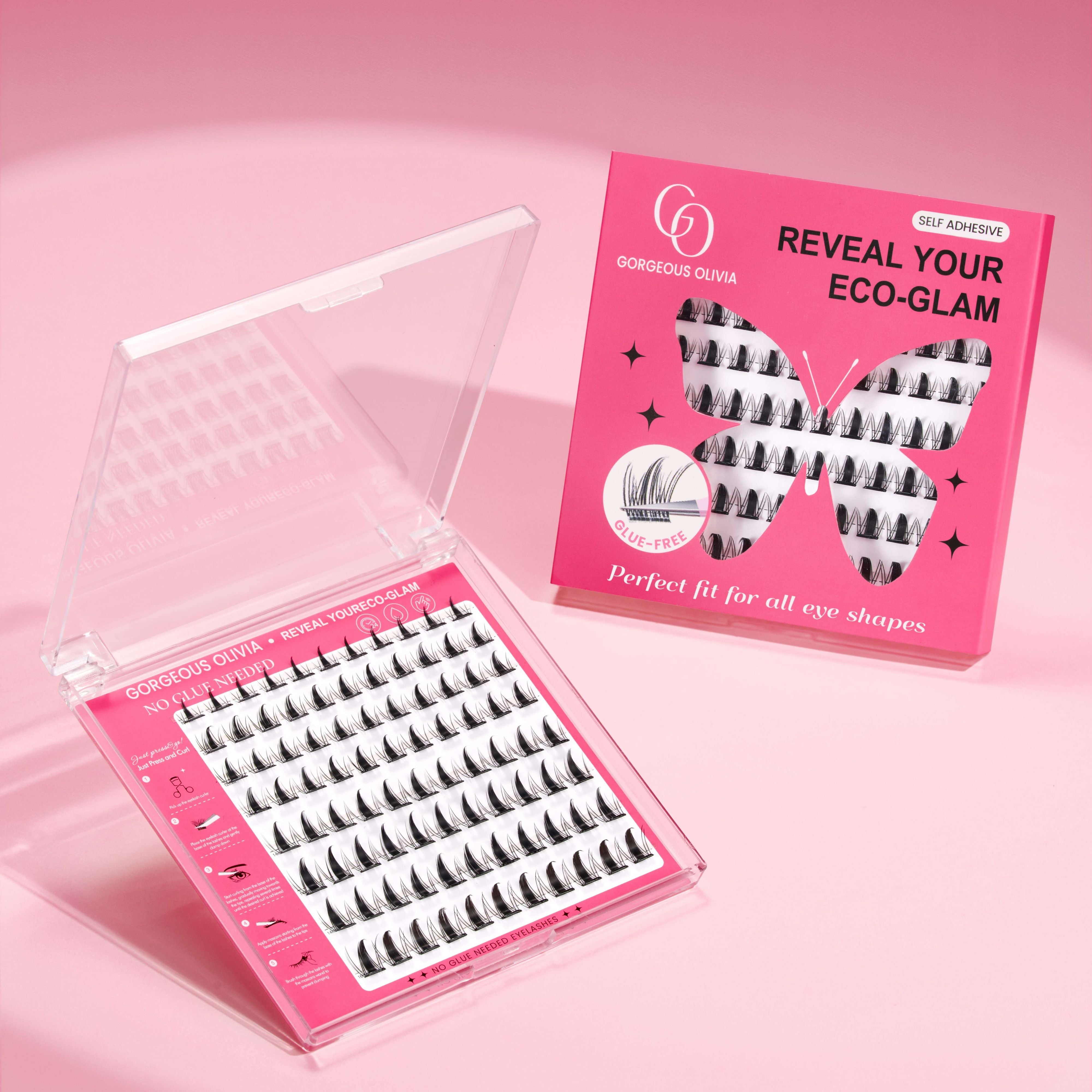 Glue-free False Eyelashes Obsidian__5