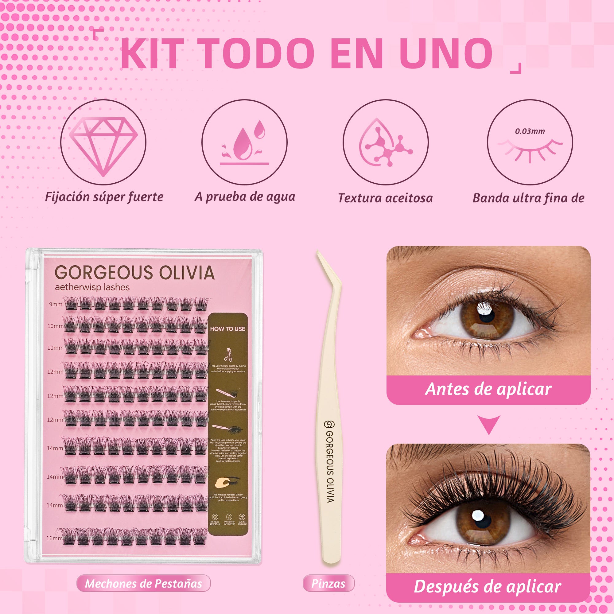 Glue-free False Eyelashes Silk whisper-4