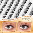 3D Natural Layer No-Glue Lashes 10–16mm