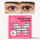 Self-Adhesive Cluster Eyelashes | Glue-Free, Easy & Natural
