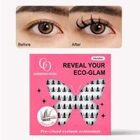 Self-Adhesive Cluster Eyelashes | Glue-Free, Easy & Natural