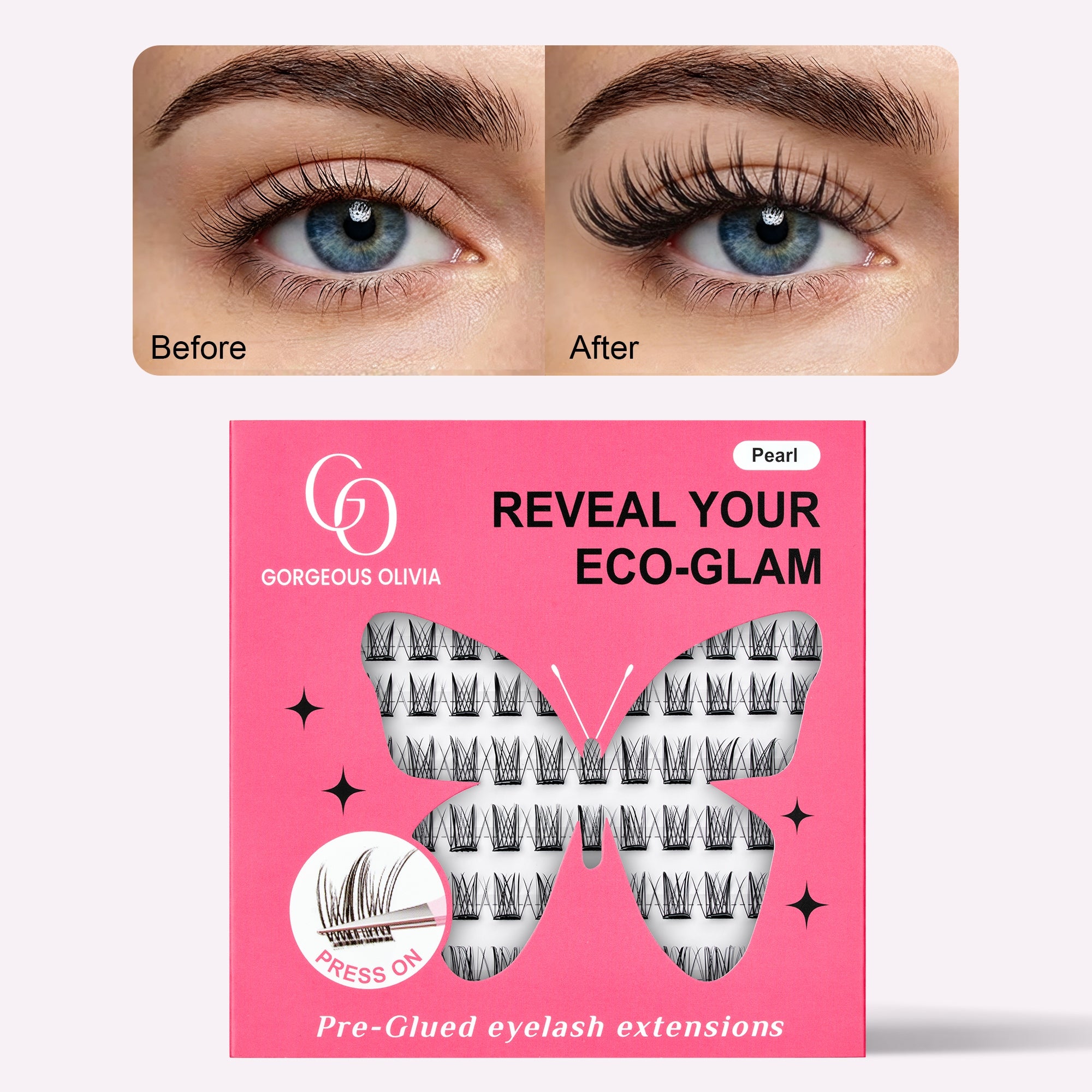 Pestañas Autoadhesivas en Racimos | Sin Pegamento, Fácil y Natural