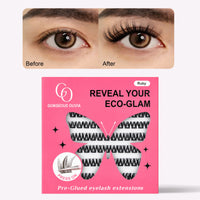 Self-Adhesive Cluster Eyelashes | Glue-Free, Easy & Natural